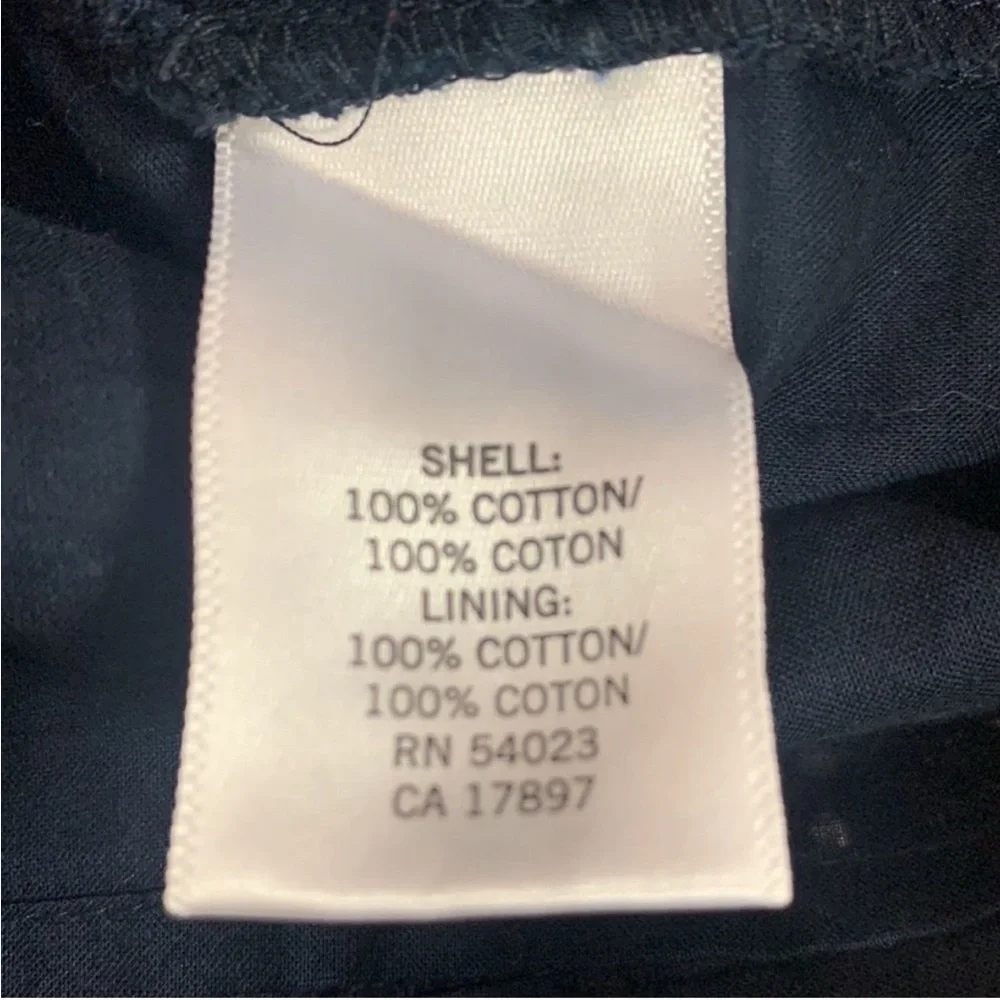 Banana Republic Navy Blue Eyelet 100% Cotton Skirt Size 2 - Picture 6 of 8